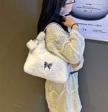 2025 New Versatile Large Capacity Tote Plush Shoulder Bag