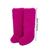 New Heart-shaped Tote Bag and Over-the-knee Faux Fur Snow Boots Set HES-8000