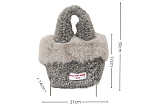 2025 New Style Faux Wool Fluffy Handbag RS-104