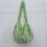2025 New Large Capacity Crossbody Shoulder Tote Bag with Furry Design HES-2900