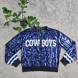 2025 Blue Fitted Sequined Jersey Jacket CY-0038