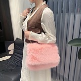 New Casual Plush Large Capacity Tote Shoulder/Crossbody Bag HES-2424