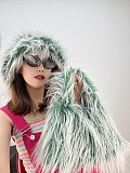 Faux Fur Plush Millennial Hot Girl Punk Large Capacity Crossbody/Shoulder Bag HES-2623