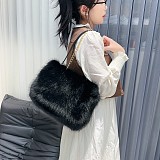 New Casual Plush Large Capacity Tote Shoulder/Crossbody Bag HES-2424