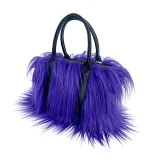 2025 Solid Color Plush Simple Casual Large Capacity Tote Bag Crossbody Handbag HES-436