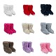 Imitation Raccoon Feather Fur Mid-calf Snow Boots For Winter Warmth HES-7501