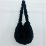 2025 New Large Capacity Crossbody Shoulder Tote Bag with Furry Design HES-2900