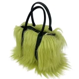 2025 Solid Color Plush Simple Casual Large Capacity Tote Bag Crossbody Handbag HES-436
