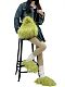 Cute Faux Sheepskin Crossbody Bag Paired With Fluffy Slippers Set HES-5900