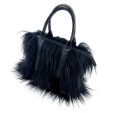 2025 Solid Color Plush Simple Casual Large Capacity Tote Bag Crossbody Handbag HES-436