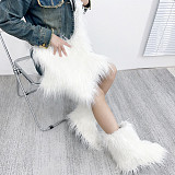 New Dopamine-coated Sheepskin Plush Star-shaped Handbag/Crossbody Bag HES-3303