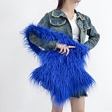 New Dopamine-coated Sheepskin Plush Star-shaped Handbag/Crossbody Bag HES-3303