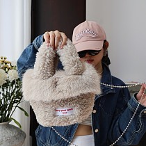 2025 New Style Faux Wool Fluffy Handbag RS-104