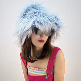 New Fashionable Faux Wool Warm Bucket Hat HEA-2600