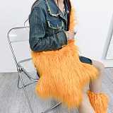 New Dopamine-coated Sheepskin Plush Star-shaped Handbag/Crossbody Bag HES-3303