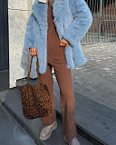 2025 New Mid-Length Faux Mink Fur Coat ZNFR-KJ545857