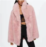 2025 New Mid-Length Faux Mink Fur Coat ZNFR-KJ545857