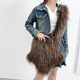 New Dopamine-coated Sheepskin Plush Star-shaped Handbag/Crossbody Bag HES-3303