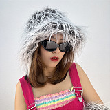 New Fashionable Faux Wool Warm Bucket Hat HEA-2600