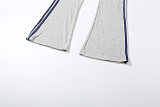 Stylish and Casual Zip-up Long-sleeved Top and Trousers Set ZJQD-84571