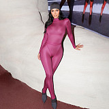 Fashionable Long-sleeved Jumpsuit Top and Tight-fitting Trousers Two-piece Set