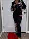 Fashionable and Casual Printed Sweatshirt and Pants Set FC-1425