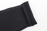 Casual Solid Color High Elasticity Slim Fit Long Zipper Stand Collar Jumpsuit JY-003990