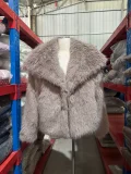 Fashionable Plus-size Fur Mink Coat With Large Lapel Loose-fitting Short Jacket ZNFR-121906