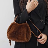2025 New Versatile Faux Mink Fur Plush Handbag RS-W618