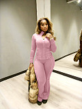 Sports and Casual Fitted Long-sleeved Slightly Flared Two-piece Set NIYA-8205
