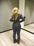 Sports and Casual Fitted Long-sleeved Slightly Flared Two-piece Set NIYA-8205
