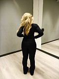 Sports and Casual Fitted Long-sleeved Slightly Flared Two-piece Set NIYA-8205