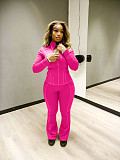 Sports and Casual Fitted Long-sleeved Slightly Flared Two-piece Set NIYA-8205