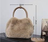 2025 New Versatile Faux Mink Fur Plush Handbag RS-W618