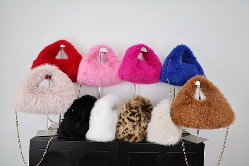 2025 Autumn/Winter New Style Faux Fox Fur Handbag/Crossbody Bag RS-5791