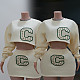 New Autumn Letter 3D Embroidered Sweatshirt and Skirt Set FC-1414