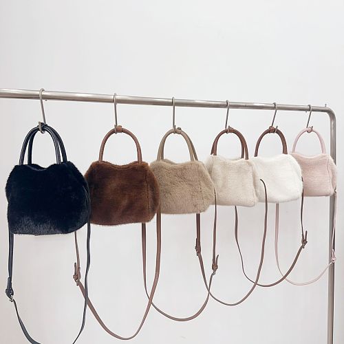 2025 New Versatile Faux Mink Fur Plush Handbag RS-W618