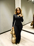 Sports and Casual Fitted Long-sleeved Slightly Flared Two-piece Set NIYA-8205