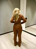 Sports and Casual Fitted Long-sleeved Slightly Flared Two-piece Set NIYA-8205