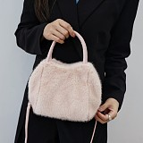 2025 New Versatile Faux Mink Fur Plush Handbag RS-W618