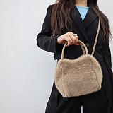 2025 New Versatile Faux Mink Fur Plush Handbag RS-W618