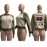New Autumn/Winter Knitted Hand-Crossed Ribbed Zipper Jacket CM-9536