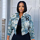 New Autumn/Winter Retro Print Loose-fitting Short Baseball Jacket ZS-0722