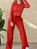 Fashionable Casual Sportswear Long-sleeved Two-piece Set YH-9020