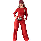Fashionable Casual Sportswear Long-sleeved Two-piece Set YH-9020
