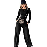 Fashionable Casual Sportswear Long-sleeved Two-piece Set YH-9020