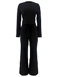 Fashionable Casual Sportswear Long-sleeved Two-piece Set YH-9020