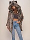 Autumn/Winter Faux Fur Cartoon Cute Bunny Ear Mid-Length Fox Fur Coat ZNFR-48785