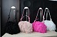 New Plush Feather Cloud-patterned Underarm Clutch Bag RS-2336