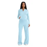 Stylish Color-blocked Hooded Two-piece Set YD-8843